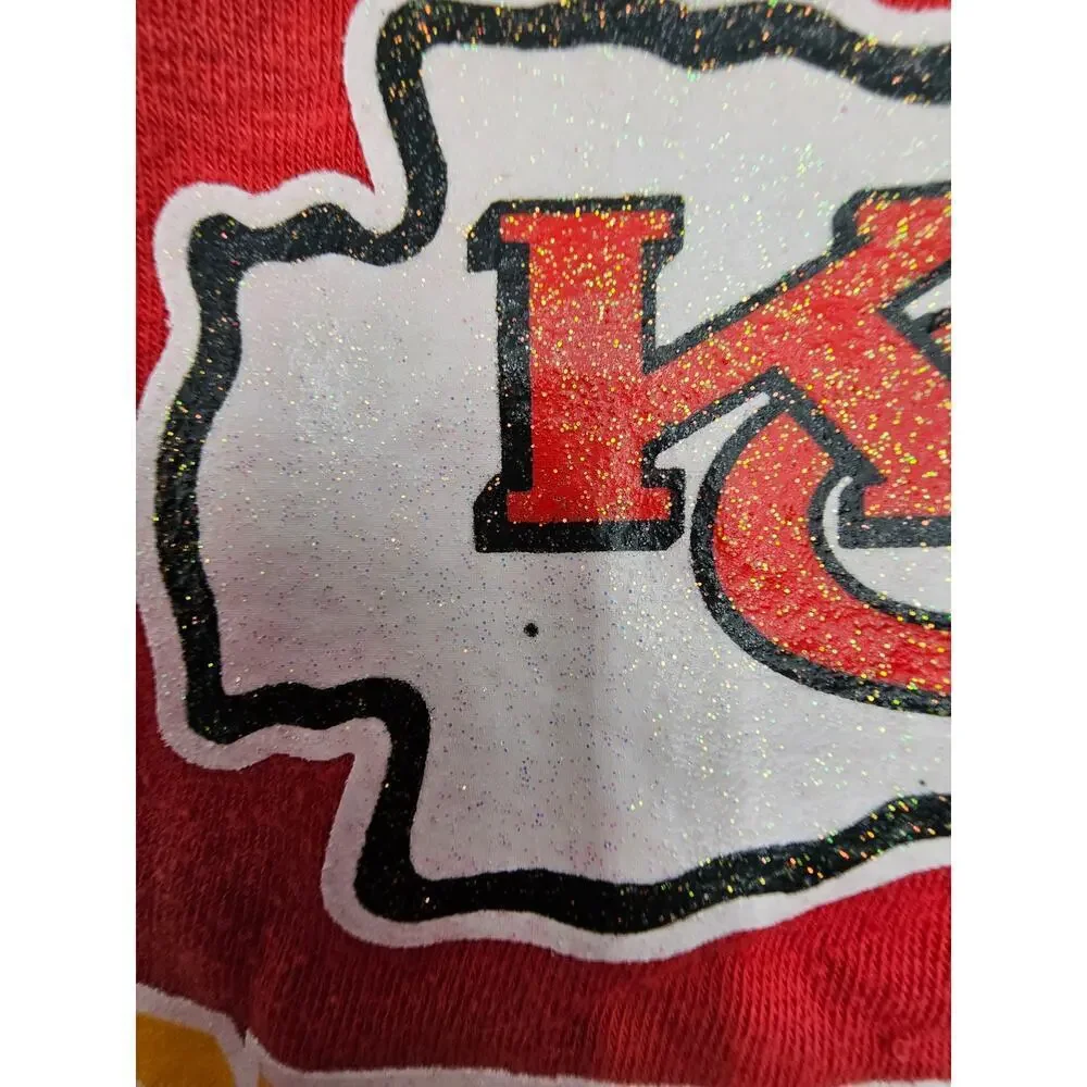 NFL Team Apparel Kansas City Chiefs Girl's Size 4T Red Long Sleeve Shirt